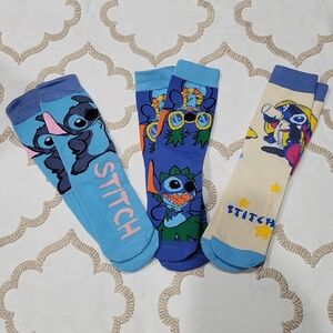 Stitch Character Crew Socks Set
